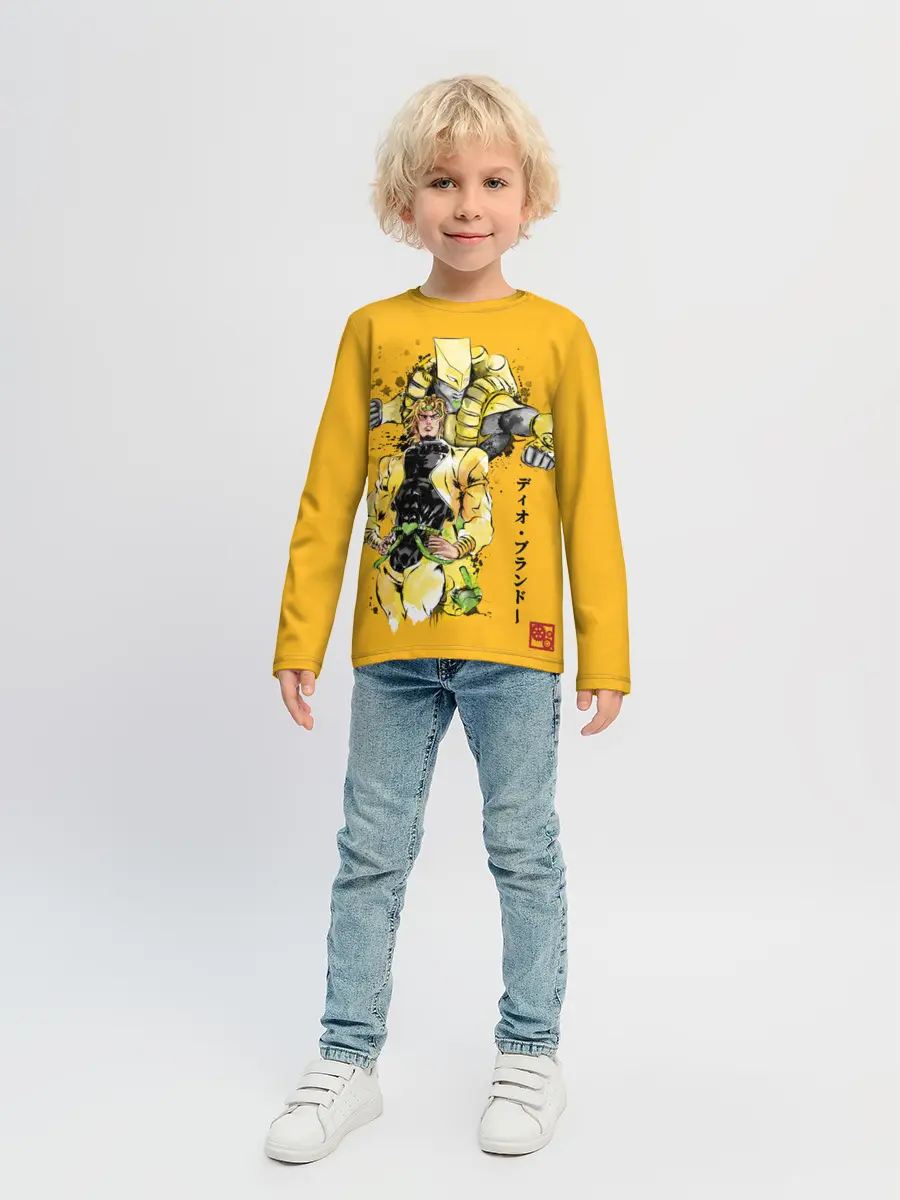 Детский лонгслив / За вардо на желтом