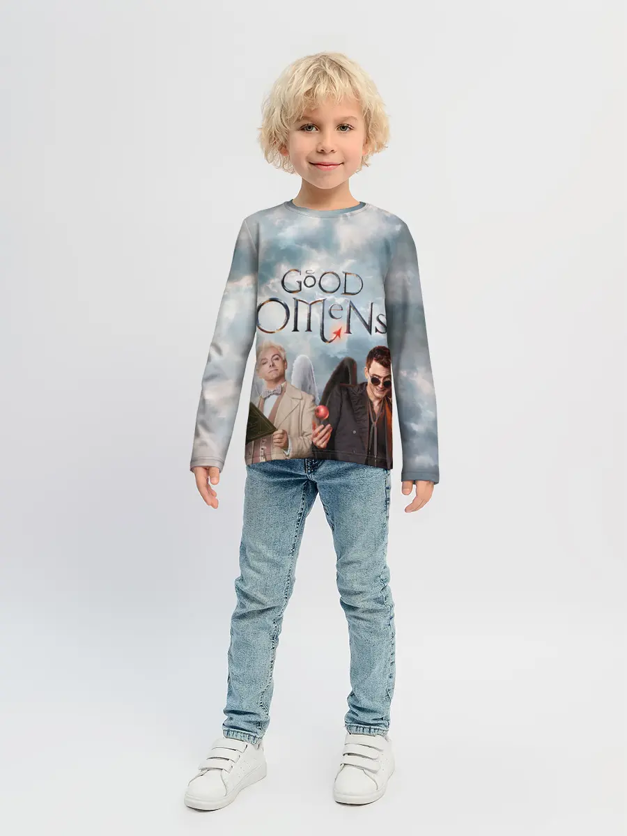 Детский лонгслив / Good Omens