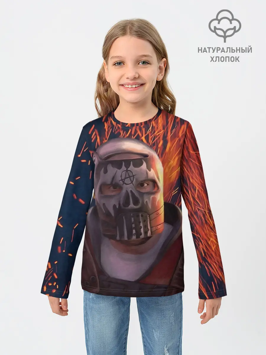 Детский лонгслив / Sparks Rust