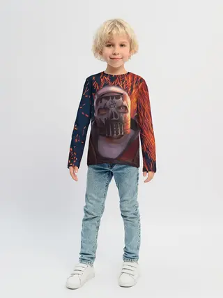 Детский лонгслив / Sparks Rust