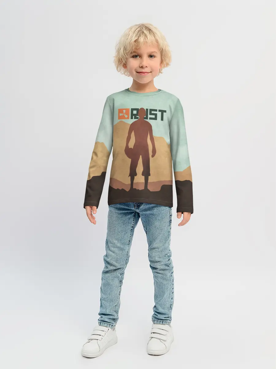 Детский лонгслив / Rust