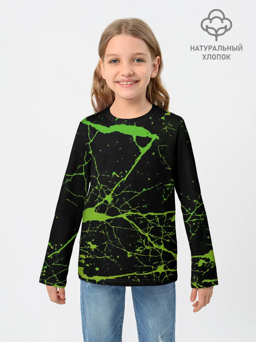 Детский лонгслив / Брызги Красок