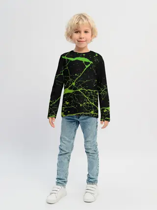 Детский лонгслив / Брызги Красок