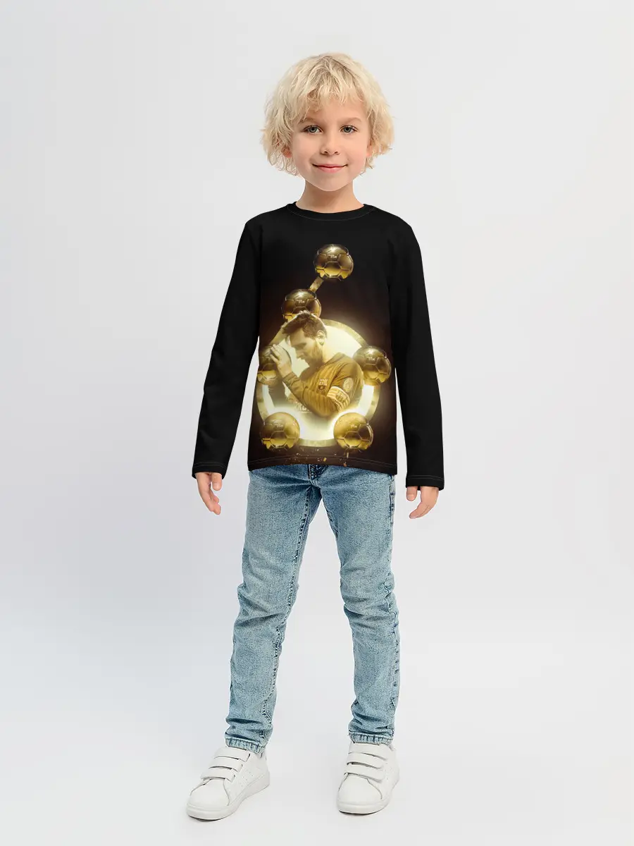 Детский лонгслив / Месси шестикратный