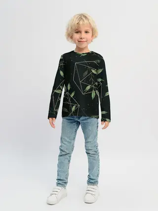 Детский лонгслив / Геометрия в природе