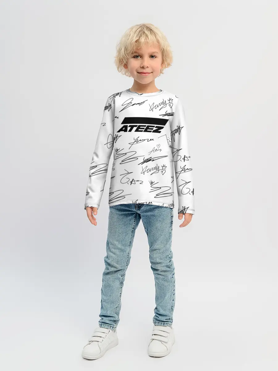 Детский лонгслив / ATEEZ АВТОГРАФЫ