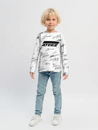 Детский лонгслив / ATEEZ АВТОГРАФЫ