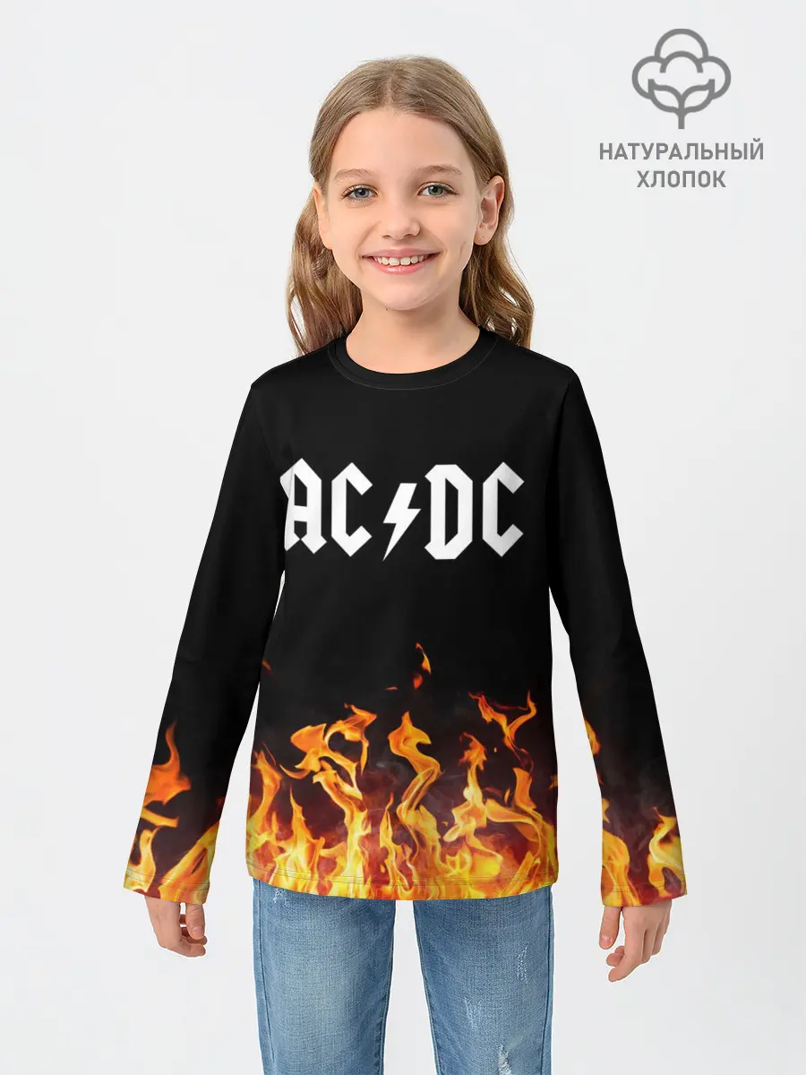 Детский лонгслив / AC DC