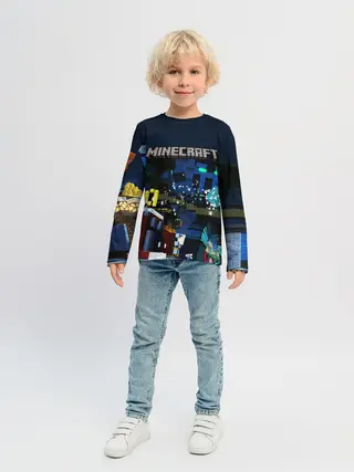 Детский лонгслив / MINECRAFT
