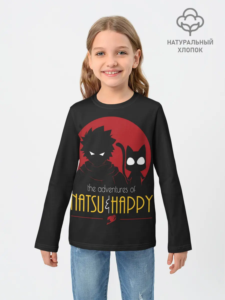 Детский лонгслив / Хвост Феи Natsu i Happy