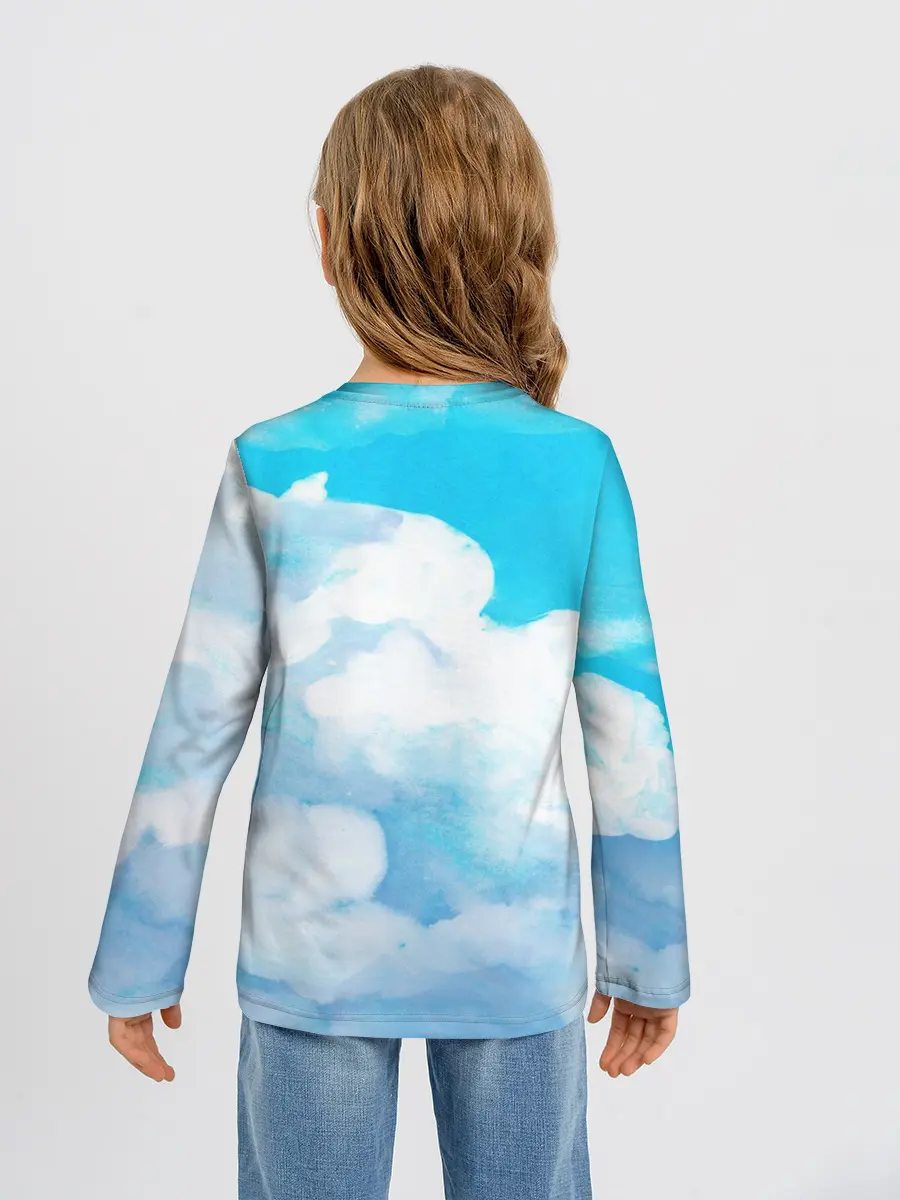 Детский лонгслив / Акварельный Мем
