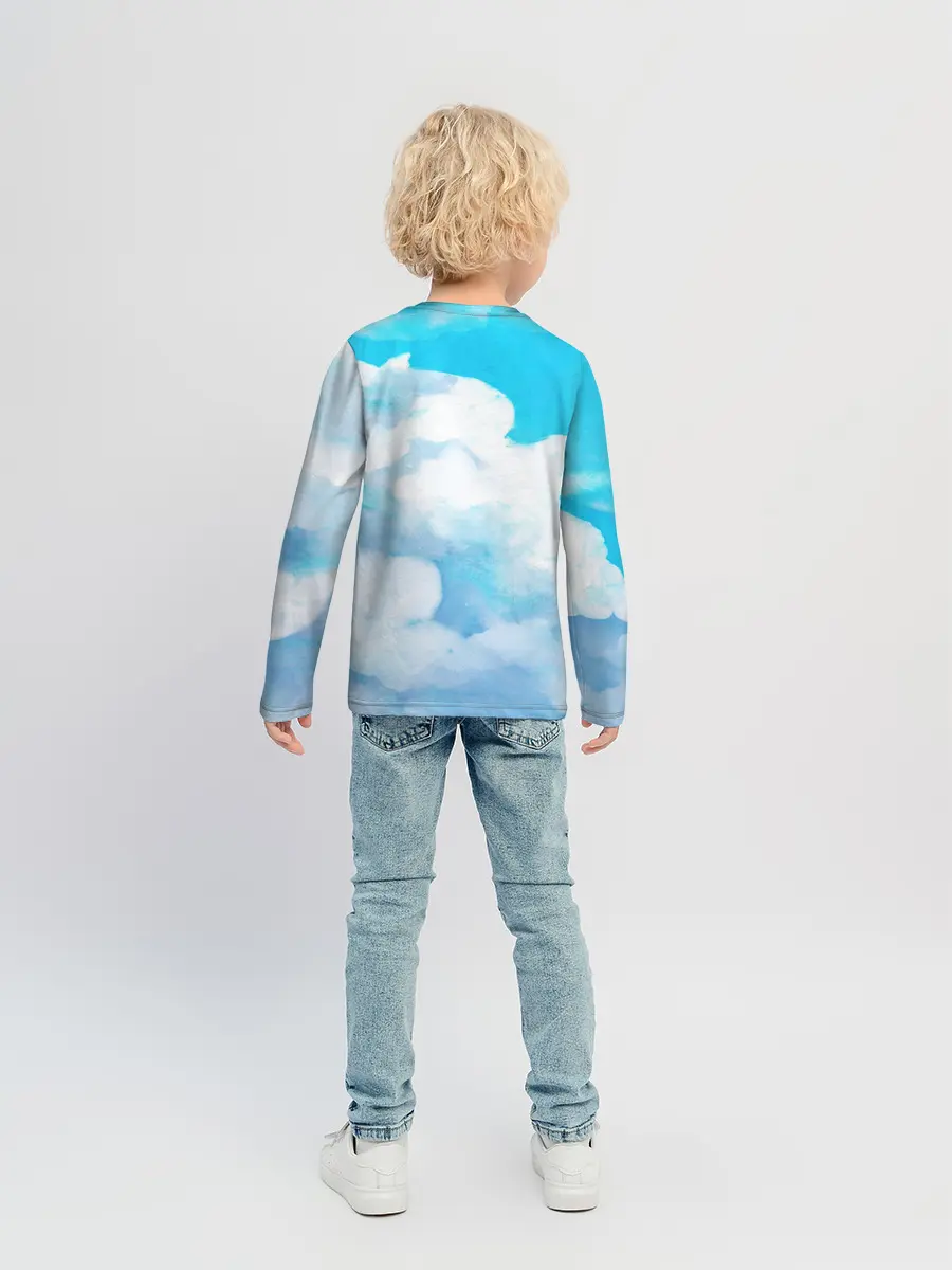 Детский лонгслив / Акварельный Мем