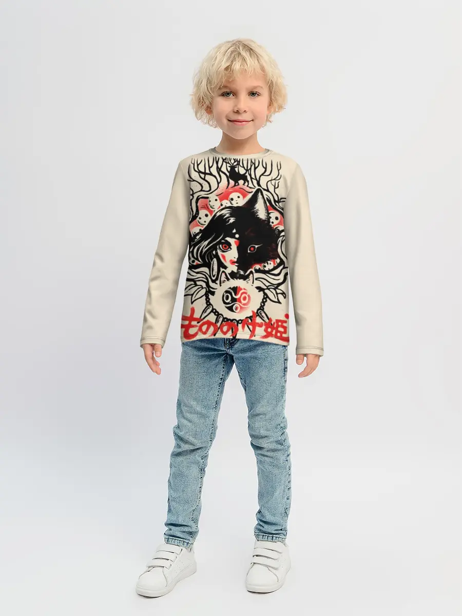 Детский лонгслив / Принцесса Мононоке