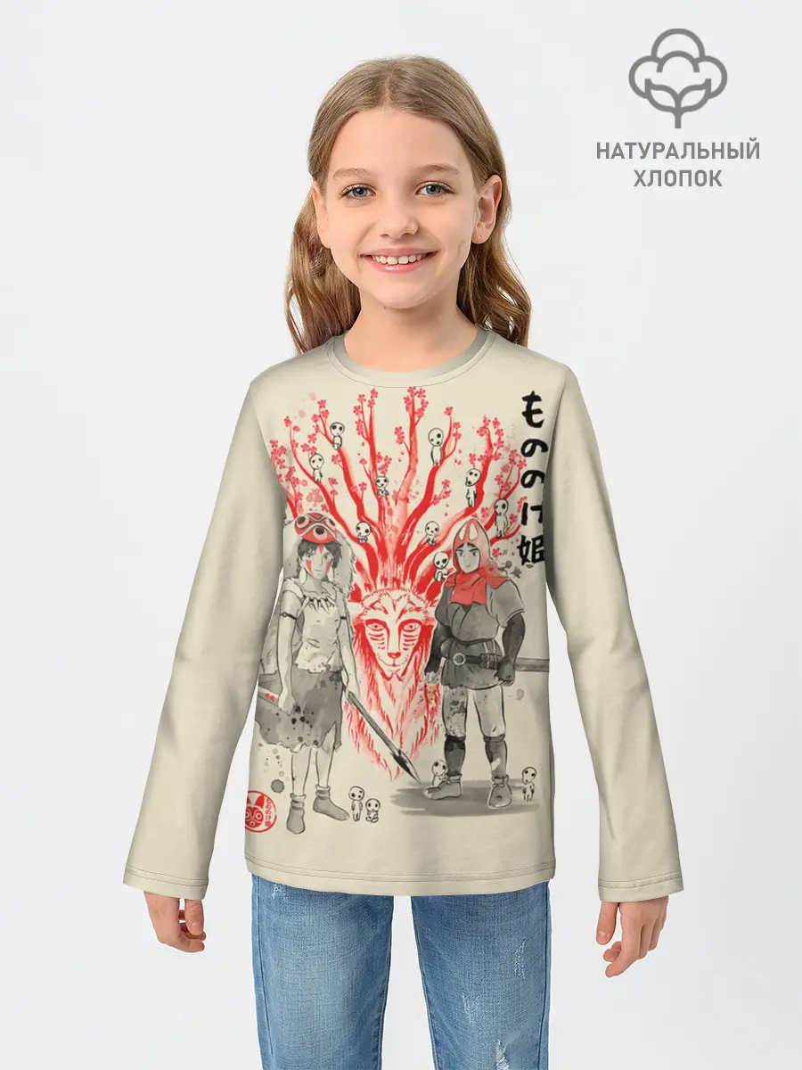 Детский лонгслив / Принцесса Мононоке