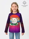 Детский лонгслив / Woman yelling at a cat