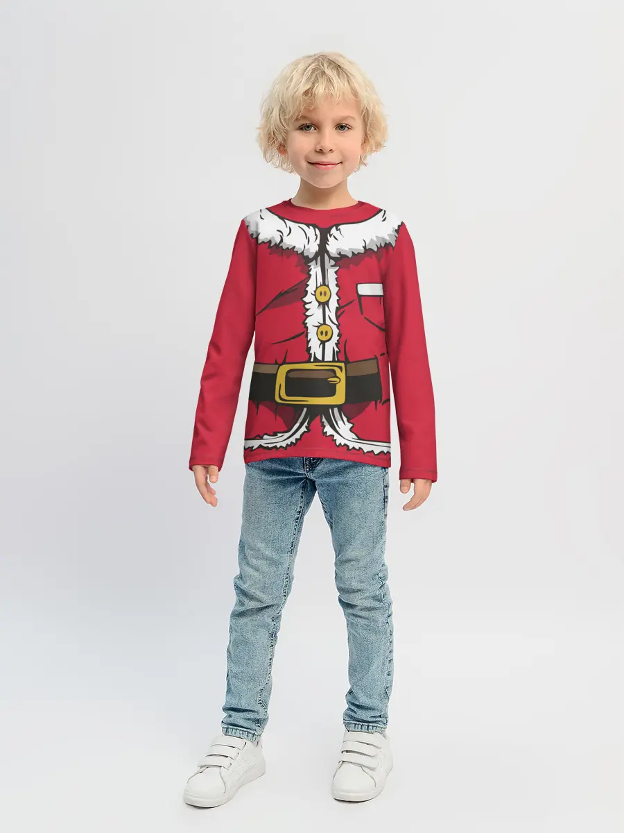 Детский лонгслив / Санта