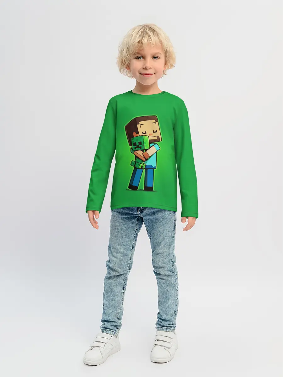 Детский лонгслив / MINECRAFT