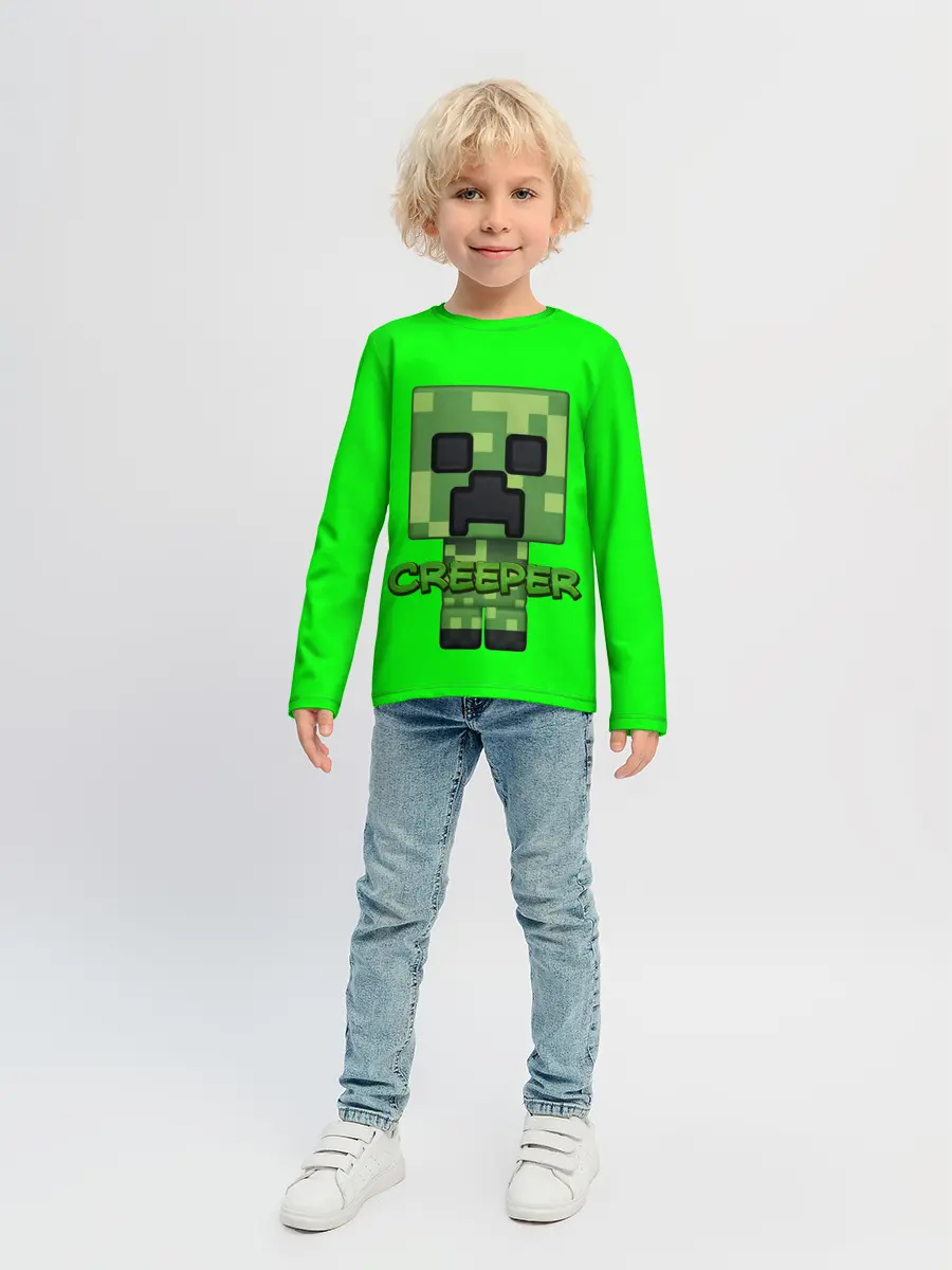 Детский лонгслив / MINECRAFT CREEPER
