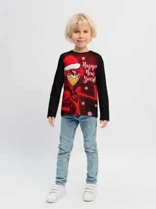 Детский лонгслив / Новогодний Отель Хазбин