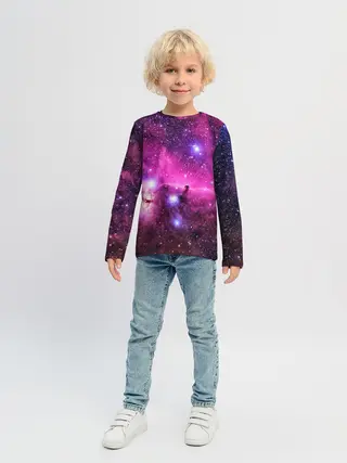 Детский лонгслив / КОСМОС
