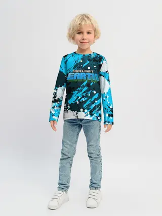 Детский лонгслив / Minecraft / Майнкрафт
