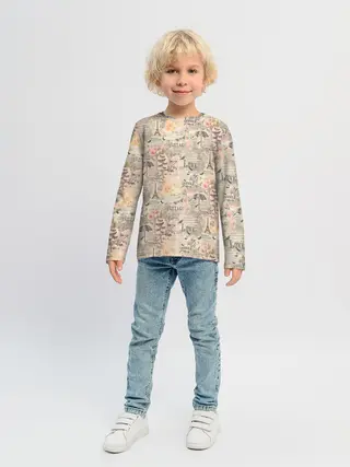 Детский лонгслив / Paris vintage theme