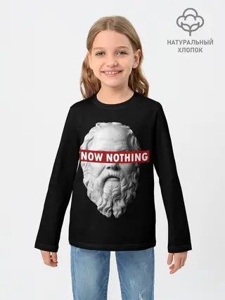 Детский лонгслив / Ничего Не Знаю