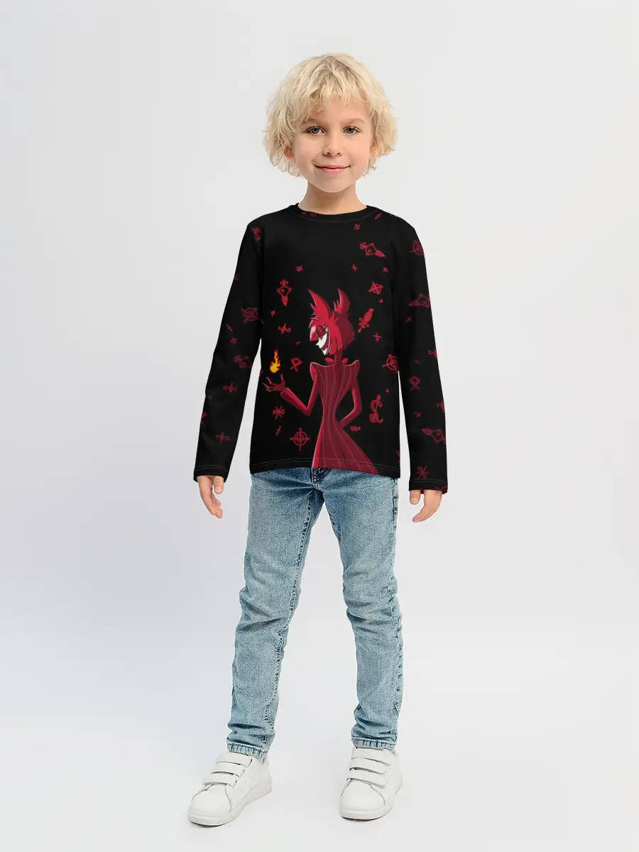 Детский лонгслив / Аластор Отель Хазбин
