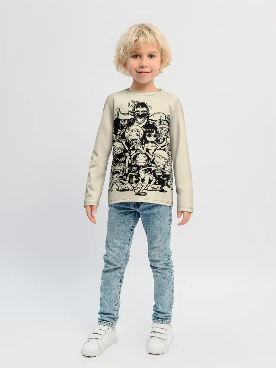 Детский лонгслив / герои One Piece
