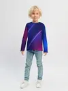 Детский лонгслив / фиолетово 3d волны 2020