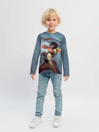 Детский лонгслив / Karate girl