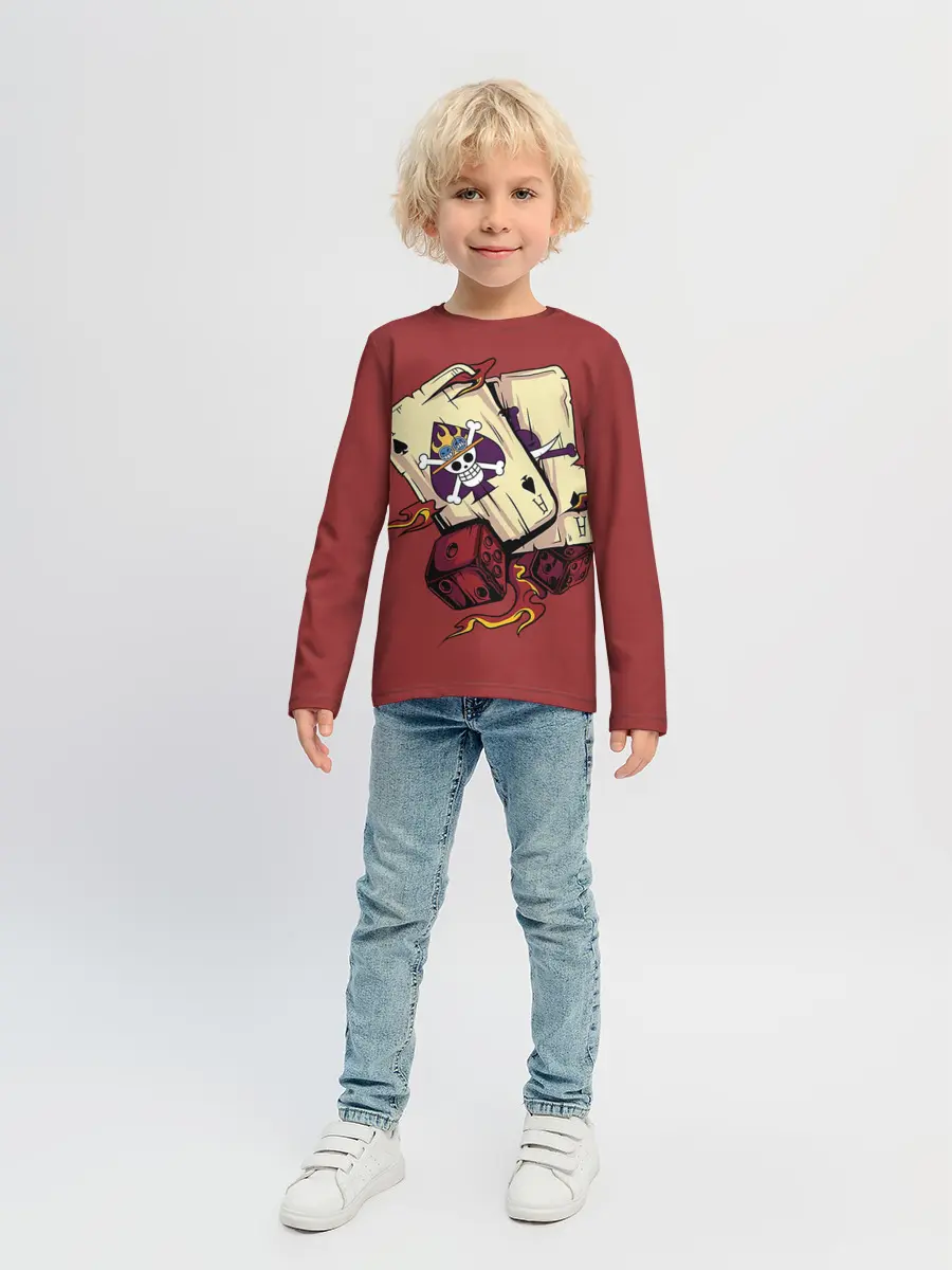 Детский лонгслив / Карты One Piece