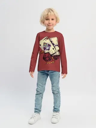 Детский лонгслив / Карты One Piece