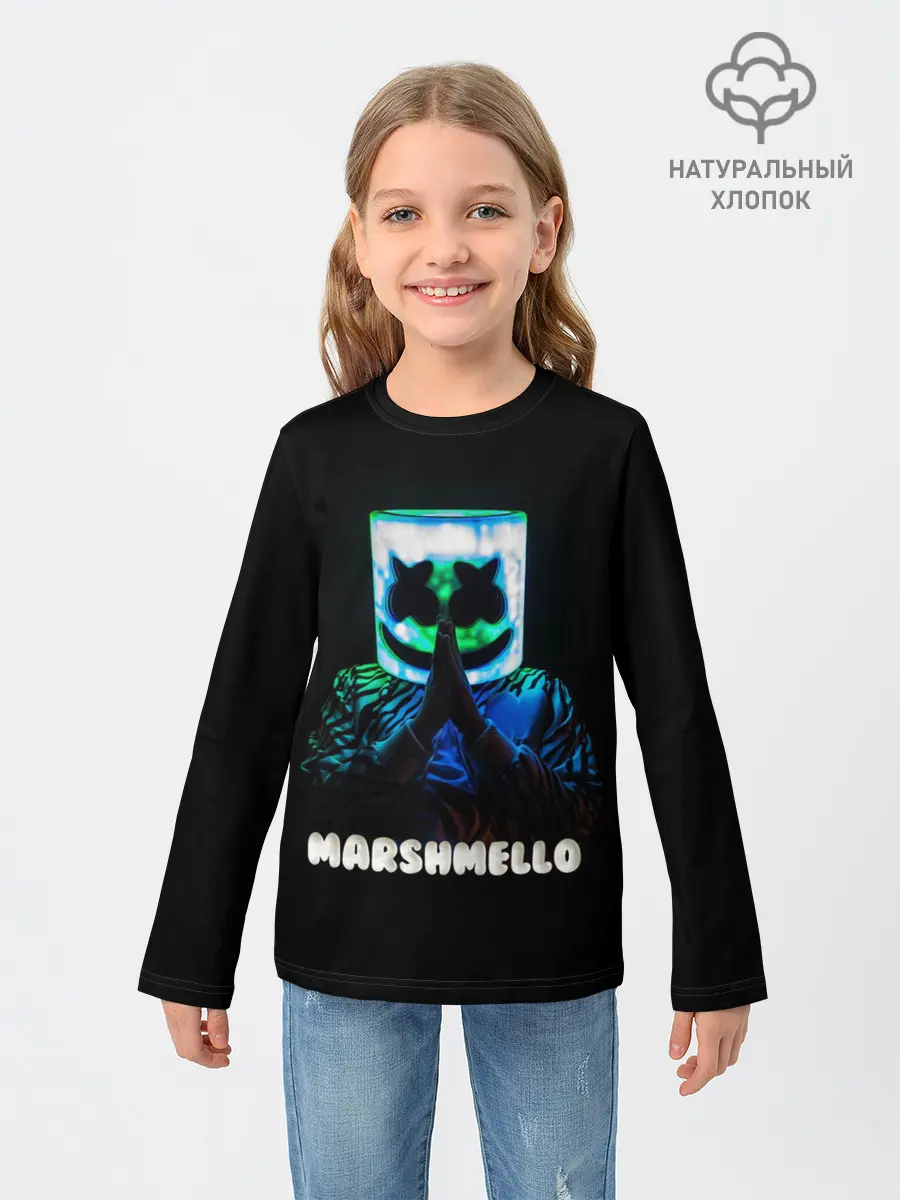 Детский лонгслив / Marshmello