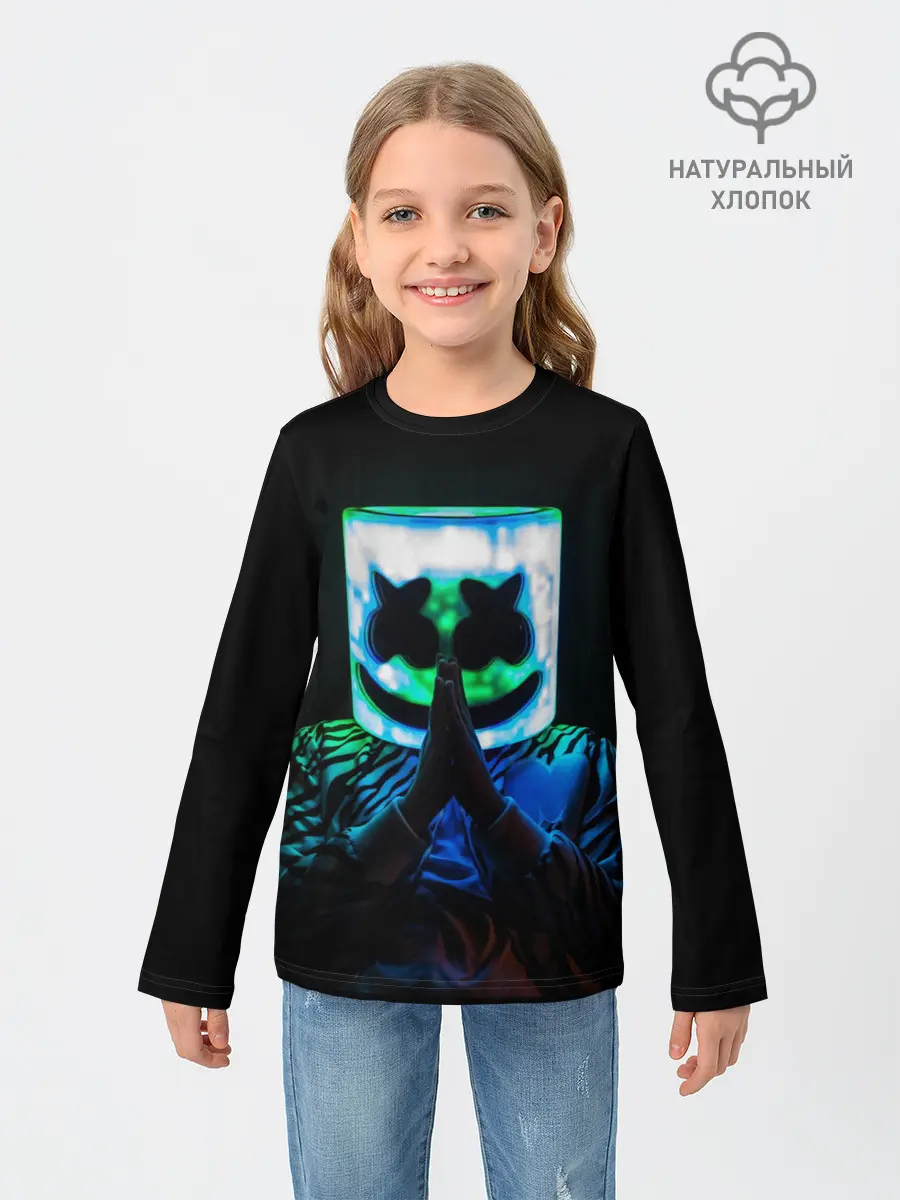 Детский лонгслив / Marshmello