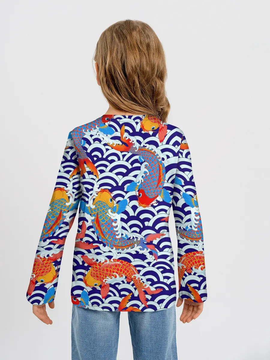 Детский лонгслив / Карп Кои