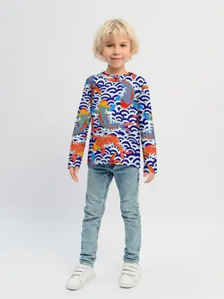 Детский лонгслив / Карп Кои