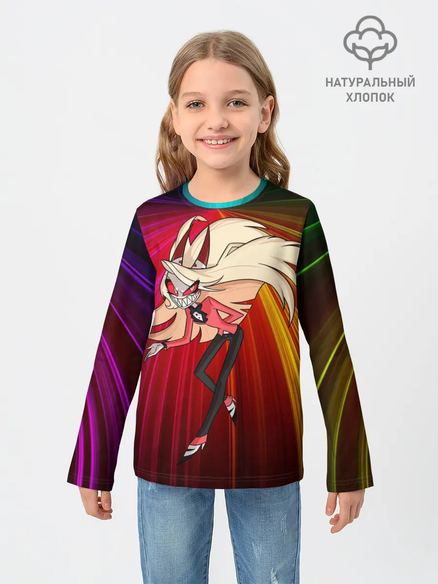 Детский лонгслив / Hazbin Hotel - Отель Хазбин