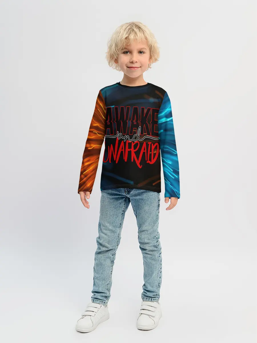 Детский лонгслив / Awake unafraid