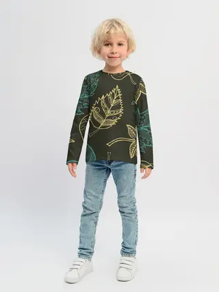 Детский лонгслив / Осенний мотив