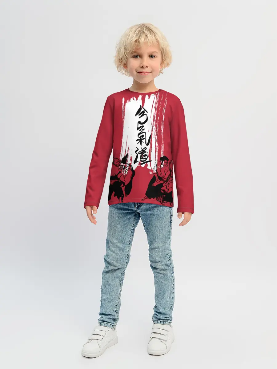 Детский лонгслив / Айкидо