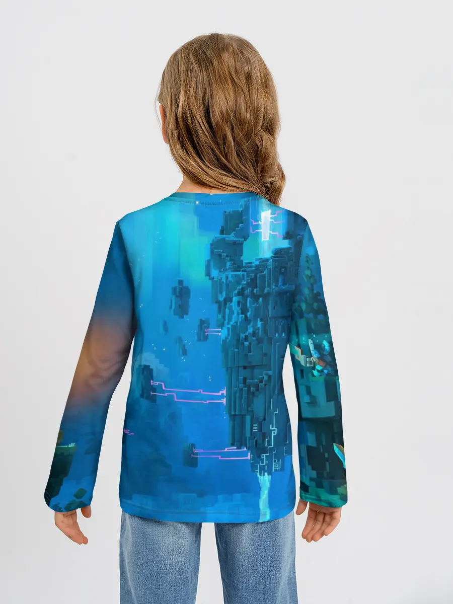 Детский лонгслив / Майнкрафт