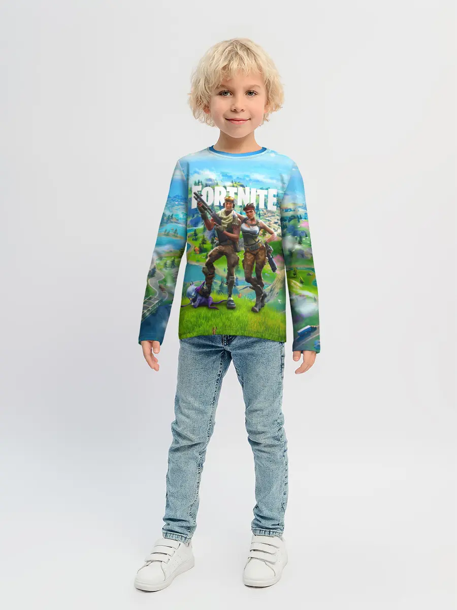 Детский лонгслив / Fortnite