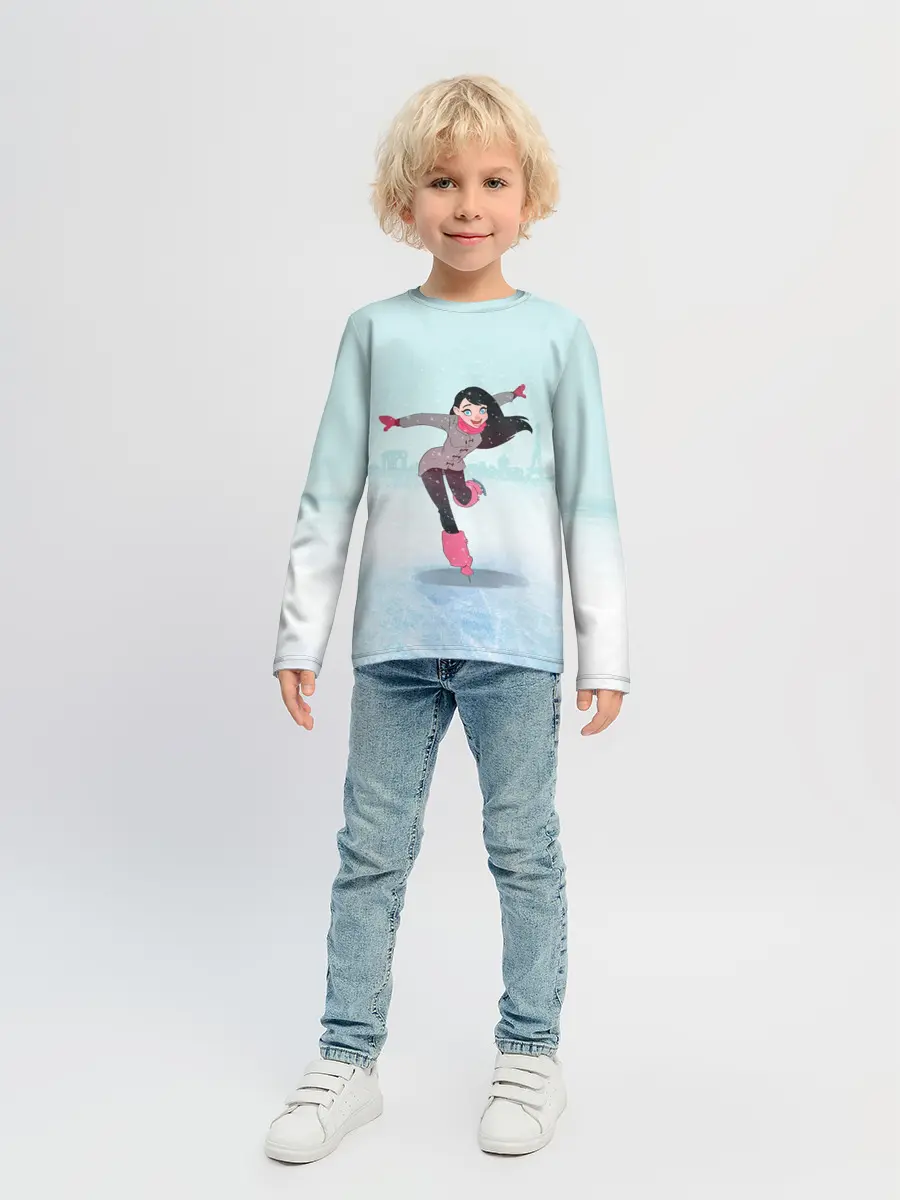 Детский лонгслив / Фигурное катание