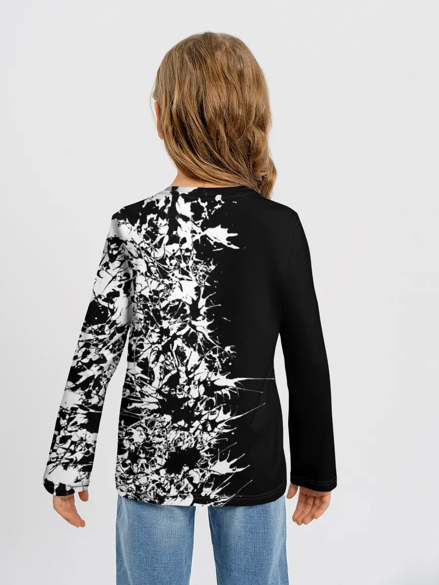 Детский лонгслив / MONOKUMA держит руки