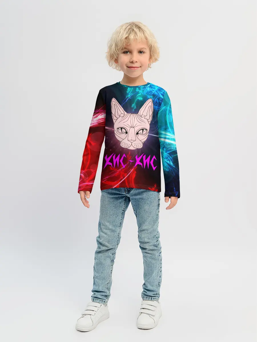 Детский лонгслив / Кис-Кис