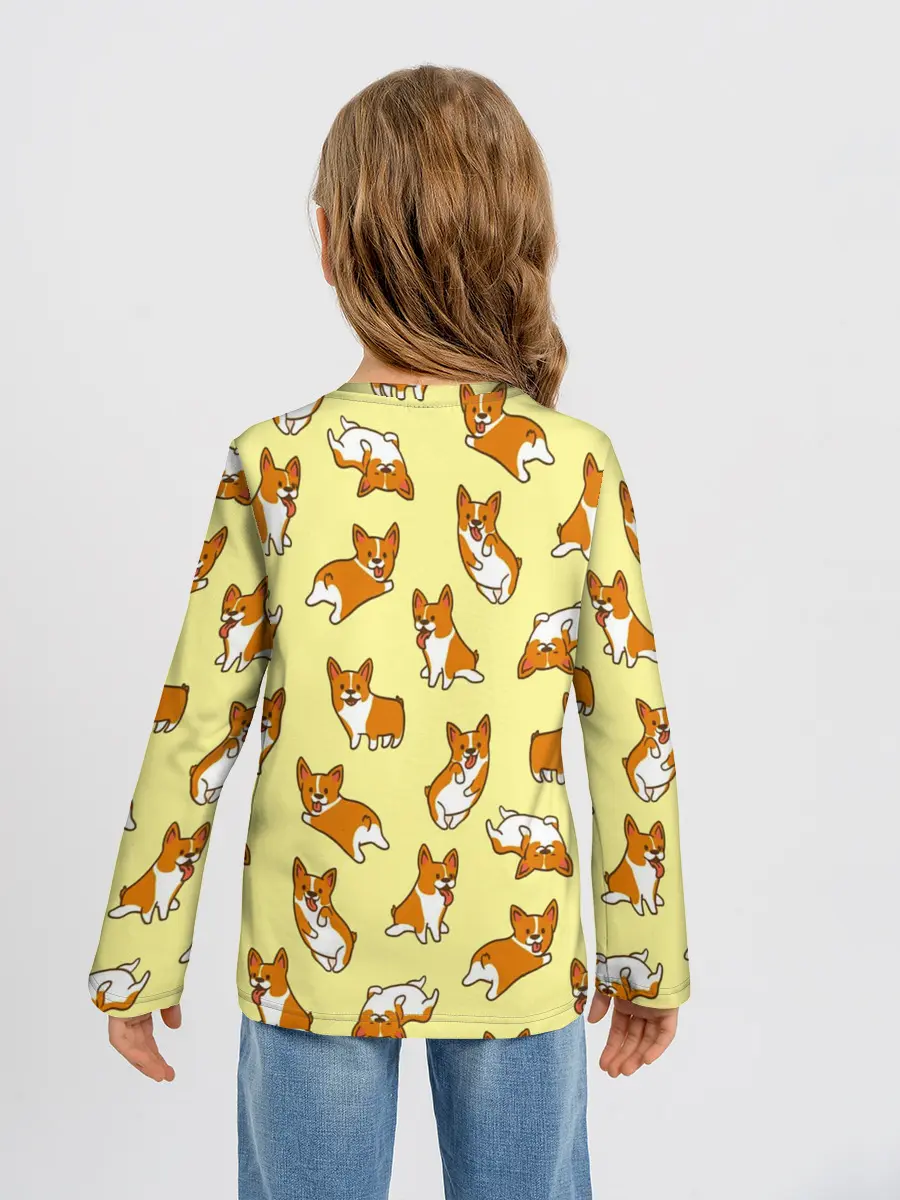 Детский лонгслив / Корги