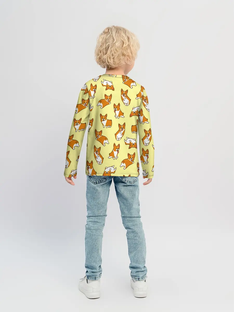 Детский лонгслив / Корги