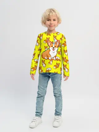 Детский лонгслив / Corgi