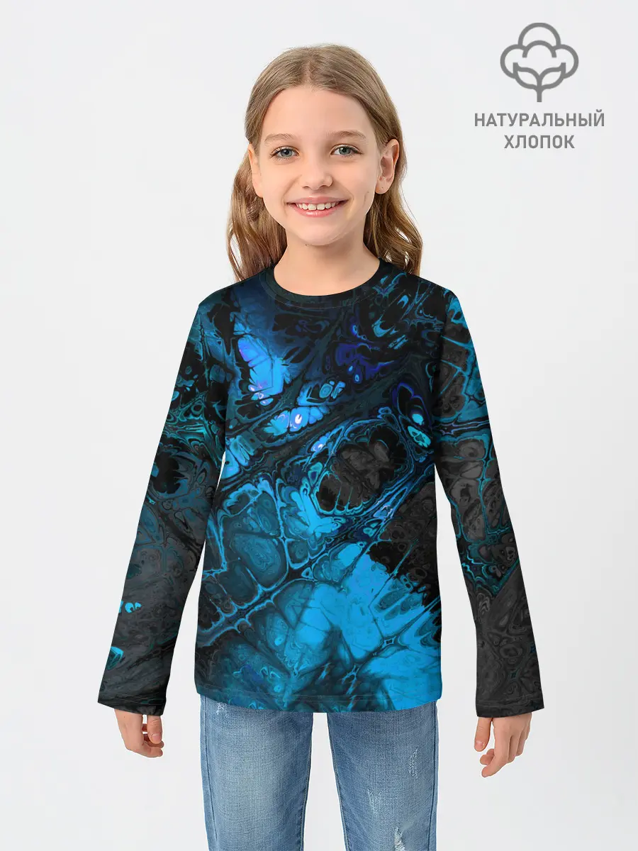 Детский лонгслив / Nu abstracts art